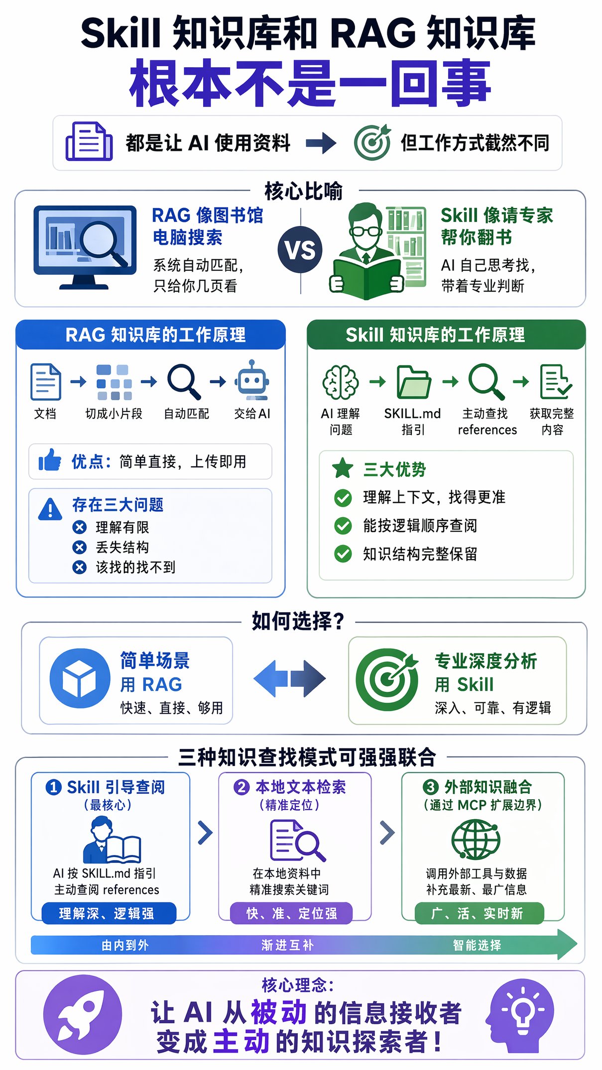 Skill 知识库和 RAG 知识库，根本不是一回事