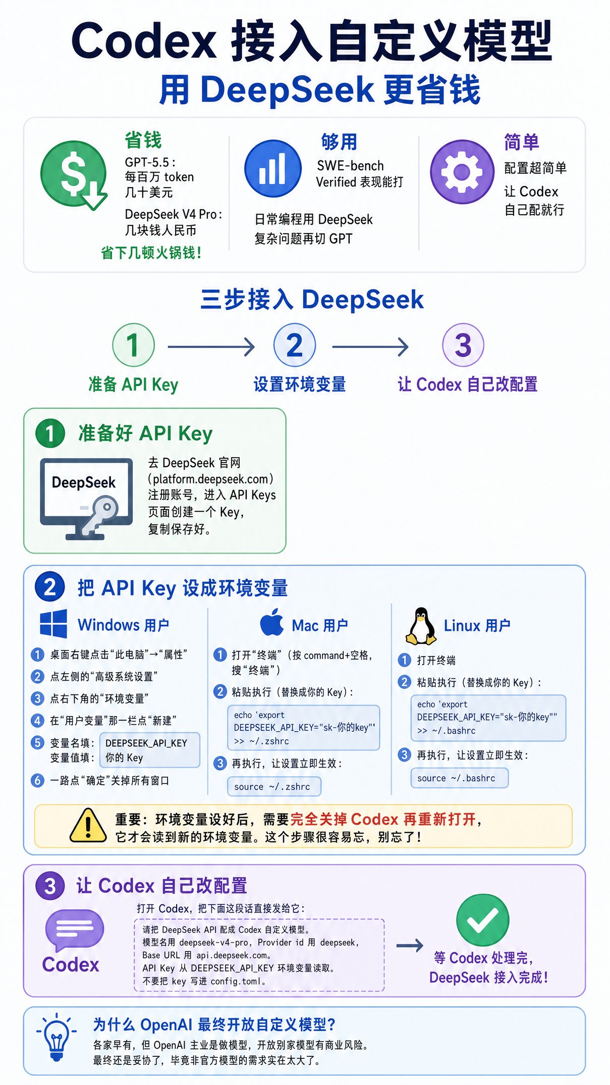 Codex 官方支持自定义模型了