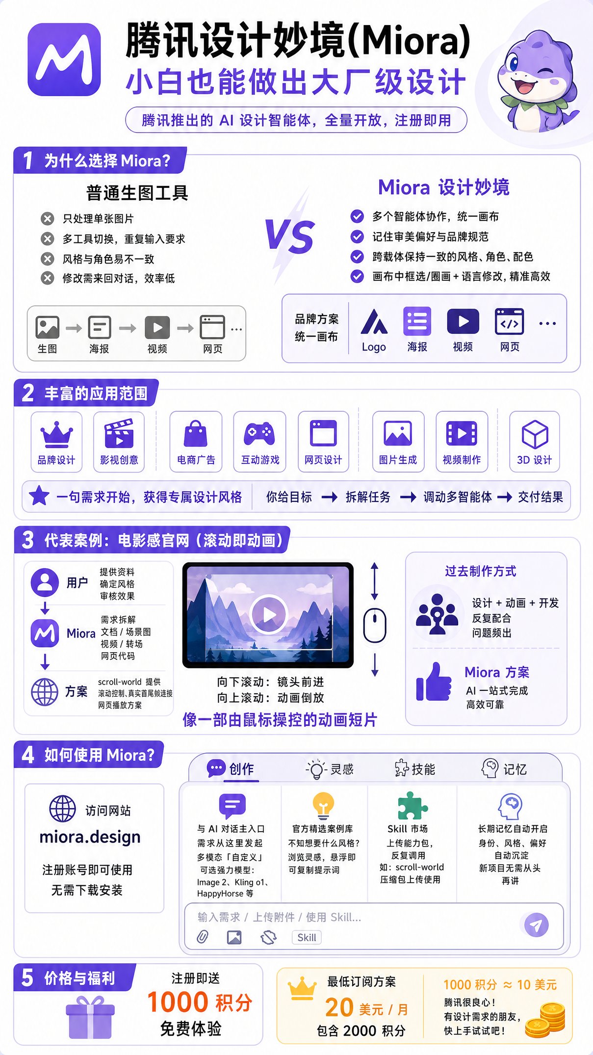 腾讯 Miora：把一支 AI 设计团队装进网页